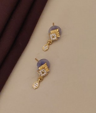 Forming Ad Diamond High Gold Plated Square Mangalsutra 3 Months Guarantee