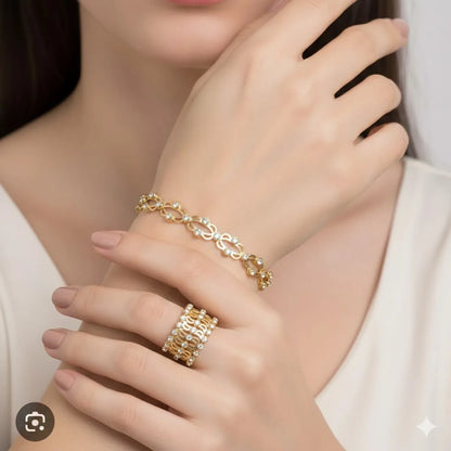 2 in 1 Ring Bracelet Expandable & Foldable Transform Bracelet To Ring