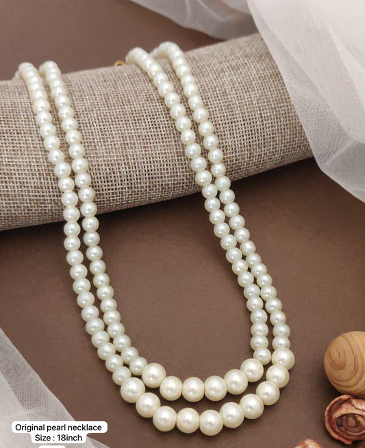 Designer 2 Line Origional  Pearl Mala