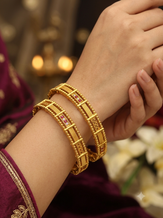 Micro Gold Plated with And Diamond Bangle