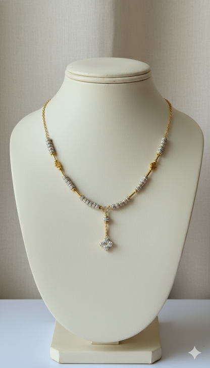 Stunning Diamond Studded Daily Wear Beautiful Star Chain