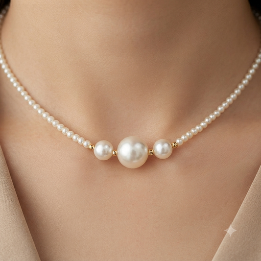 Western Casual Wear Pearl Chain Necklace