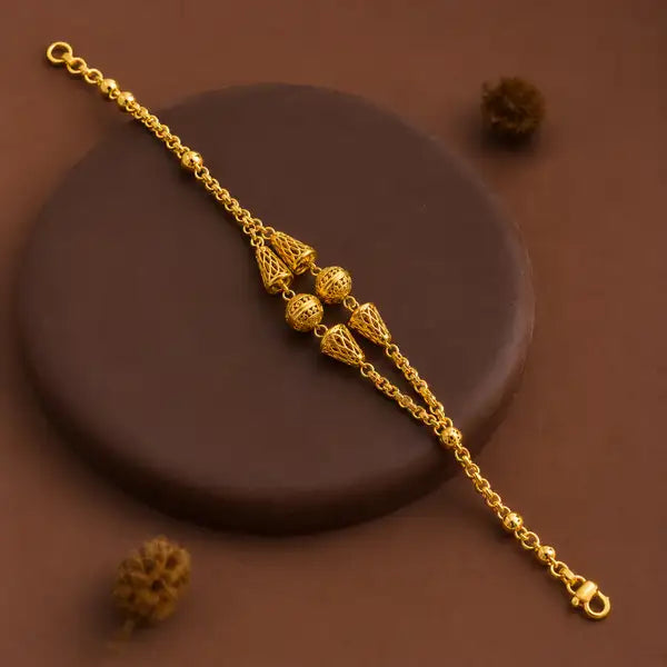 Premium Gold-Plated Designer Rakhi for Brother | Elegant Traditional Bhai Rakhi |