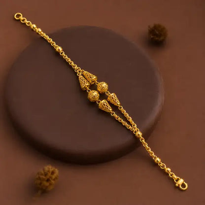 Premium Gold-Plated Designer Rakhi for Brother | Elegant Traditional Bhai Rakhi |