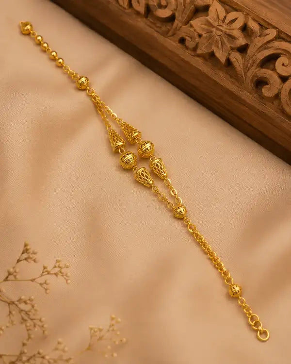 Premium Gold-Plated Designer Rakhi for Brother | Elegant Traditional Bhai Rakhi |