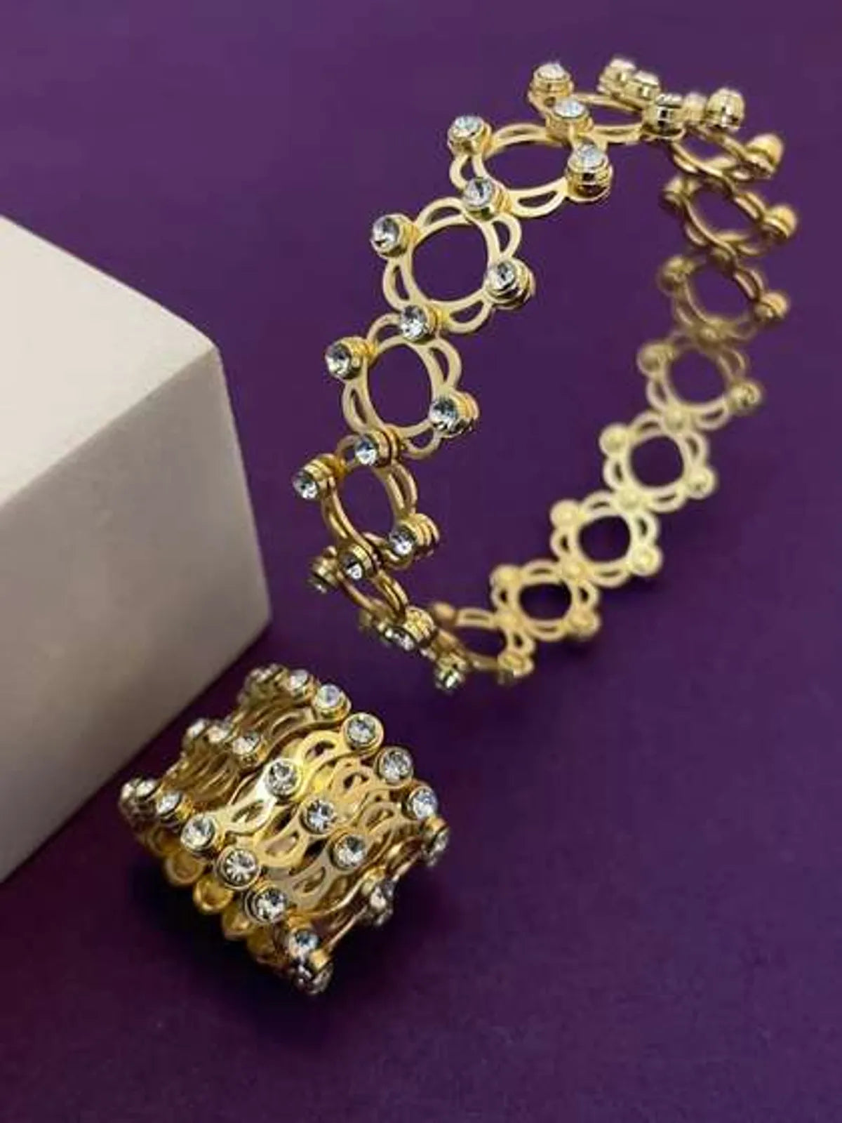 2 in 1 Ring Bracelet Expandable & Foldable Transform Bracelet To Ring
