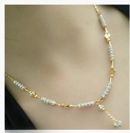 Stunning Diamond Studded Daily Wear Beautiful Star Chain