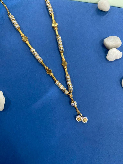 Stunning Diamond Studded Daily Wear Beautiful Star Chain