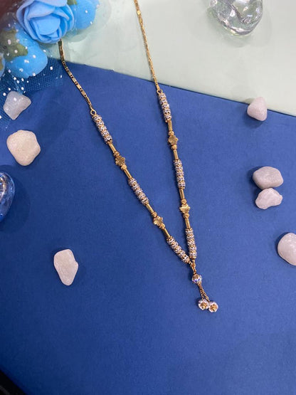 Stunning Diamond Studded Daily Wear Beautiful Star Chain