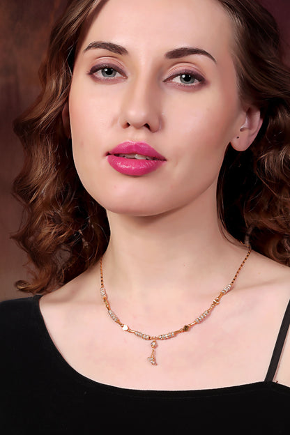 High Gold Plated And Diamond Studded Daily Wear Fancy  Star Chain