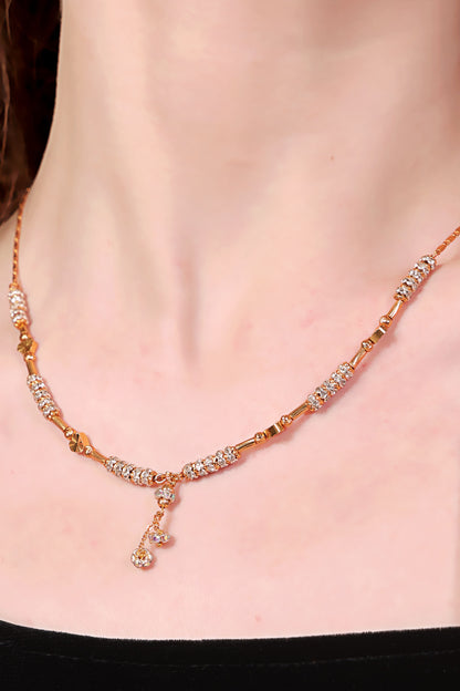 High Gold Plated And Diamond Studded Daily Wear Fancy  Star Chain
