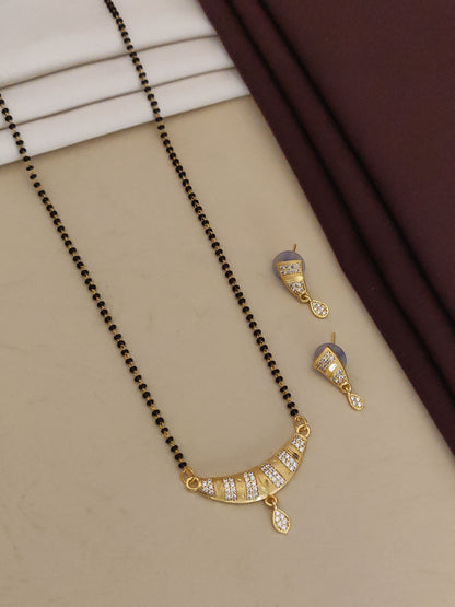 Forming And Diamond High Gold Plated Mangalsutra